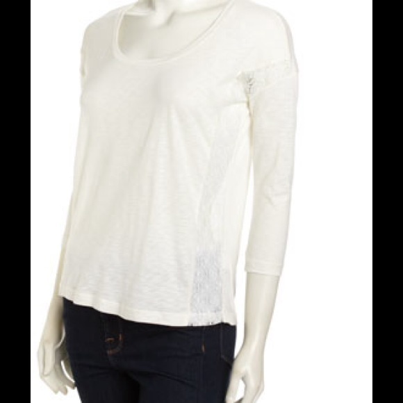 Splendid Lace Pullover in Ivory