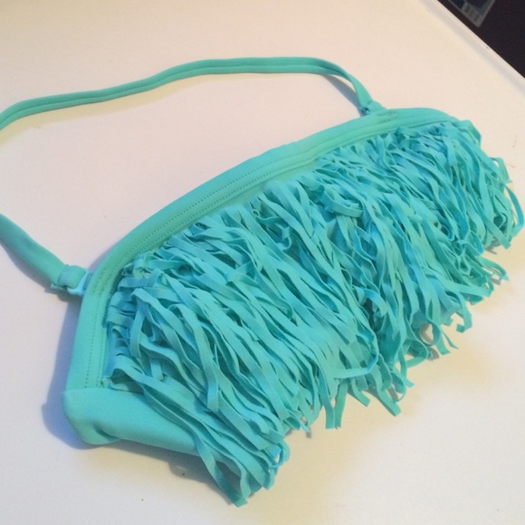 👙Aqua Bikini Top Size S - Picture 2 of 3