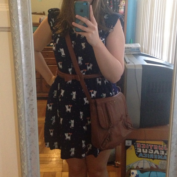 Roxy brown messenger bag