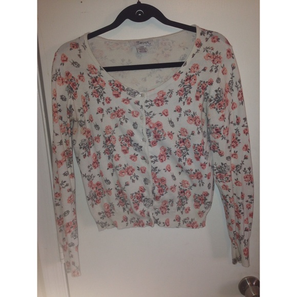 Floral print cardigan