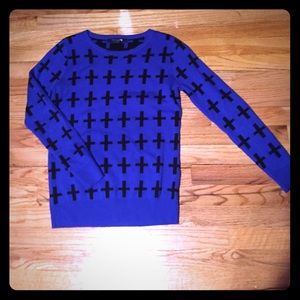 Cross sweater