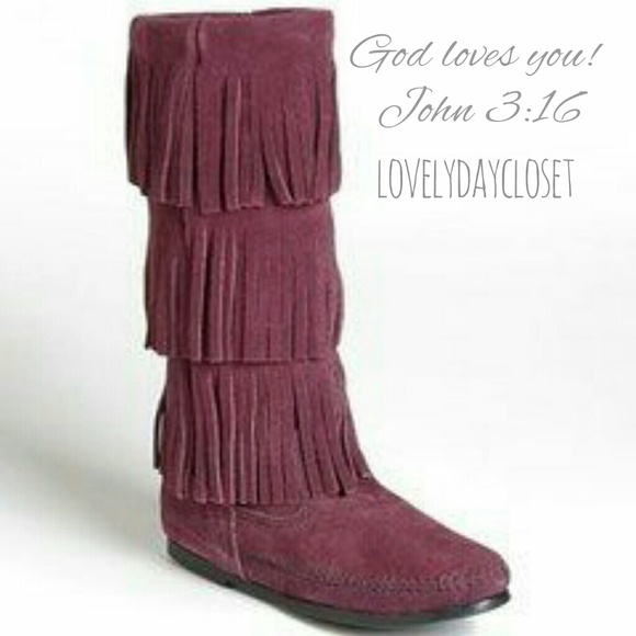 Purple Moccasins boots