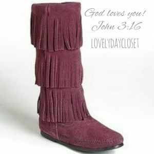 Purple Moccasins boots