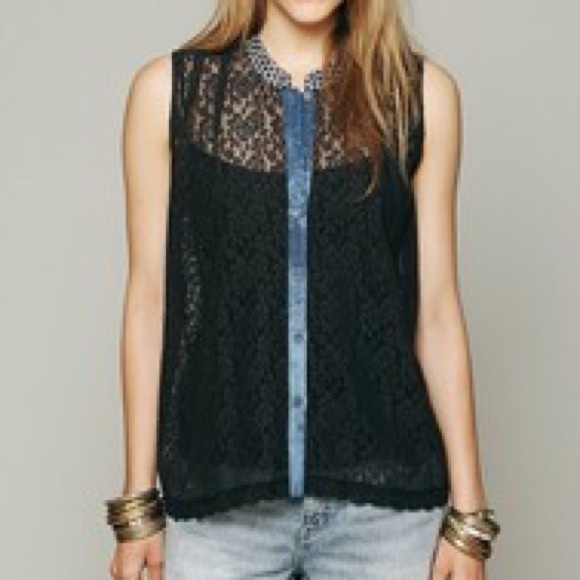 Free People Tops - Free People Swing Lave Tank - Black. Size: M Free People Tops - Free People Swing Lave Tank - Black. Size: M
