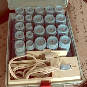 Vintage electric curler set made by brother