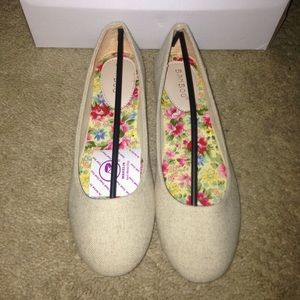 Bamboo beige/nude flats