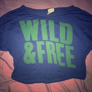 Off the shoulder crop top