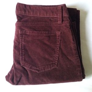 Banana Republic burgundy Corduroy pants