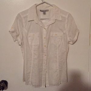 White Button Down Blouse