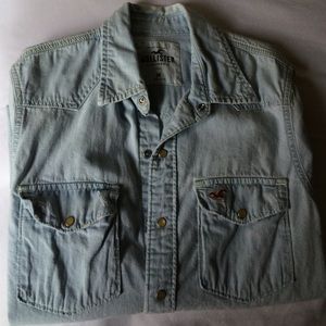 Hollister Denim Button Up