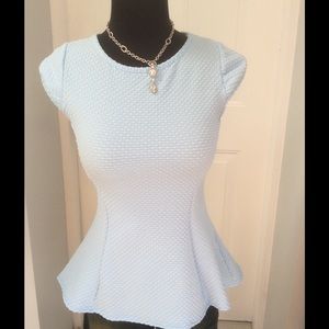 Powder blue top