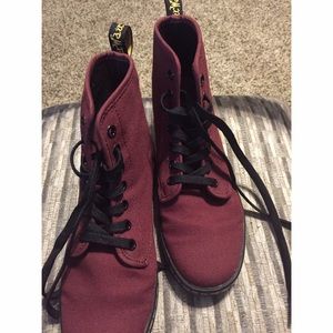 Doc Martens Maroon Boots