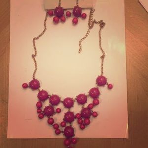 Fuscia necklace