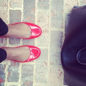 Ballet Flats in Cherry
