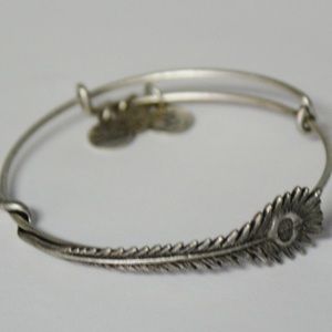 alex and ani dupe peacock feather wrap bracelet