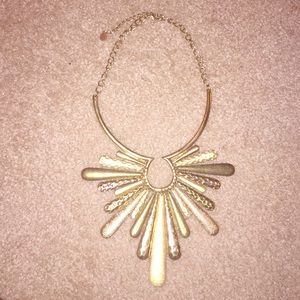 Gold statement necklace