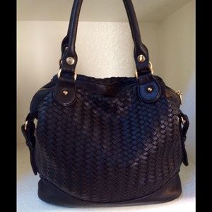 Black Satchel Bag "Deux Lux"