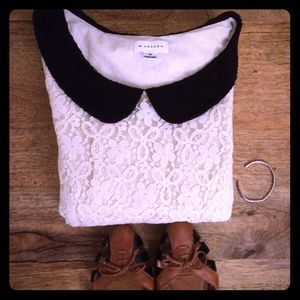 Ivory lace dress, like new.