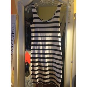 H&M striped tight dress