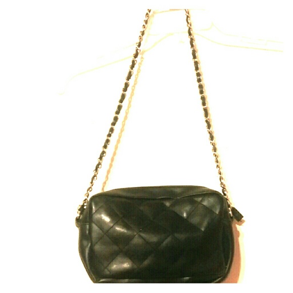 Quilt Style Black Bag