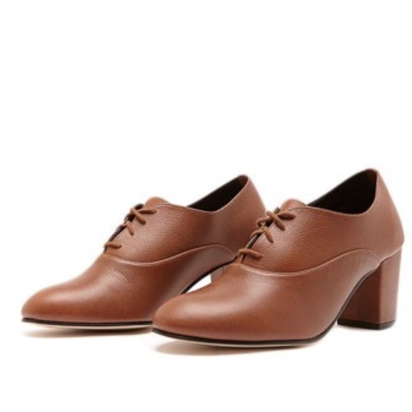 American Apparel - High Heel Bobby Leather Lace-Up