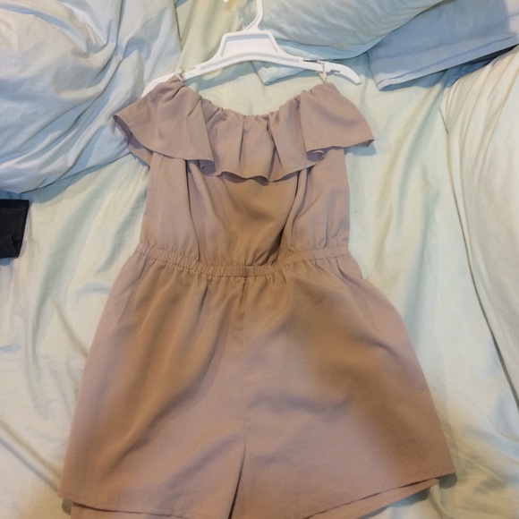 Forever 21 tan romper