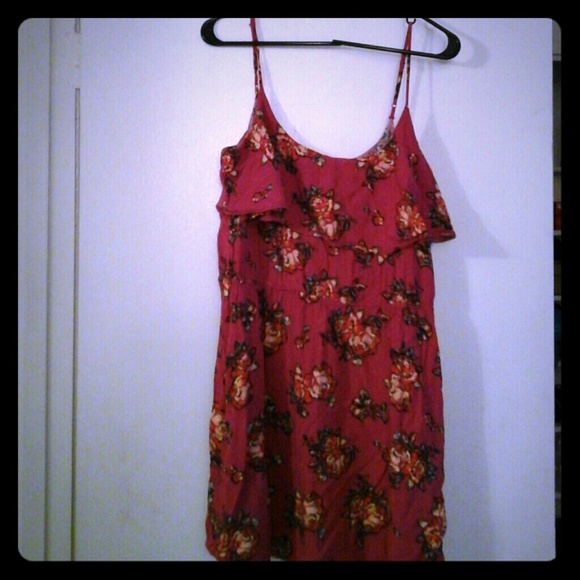 Beautiful all pink floral dress