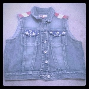 American flag Jean vest