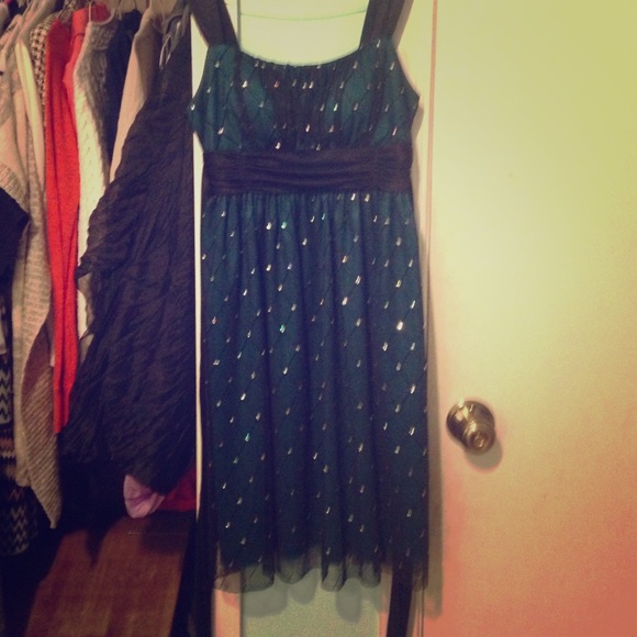 Dark green size S homecoming dress.