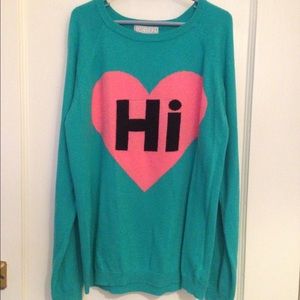 Forever 21 "HI BYE" Sweater