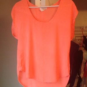 Hot pink/orange blouse