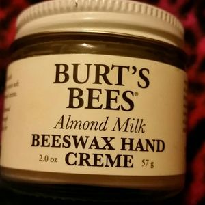 Burts bees hand creme with almond milk