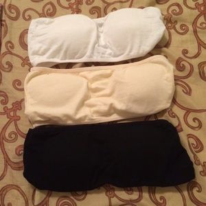 3 Bandeau bras with padding