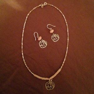 Silpada necklace & earrings.