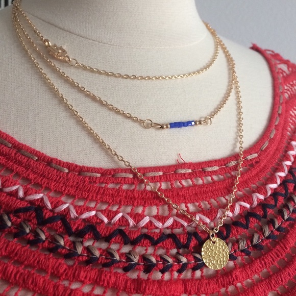 💜3 for $10💜🎉HP🎉3 tiered delicate BOHO necklace - Picture 3 of 4