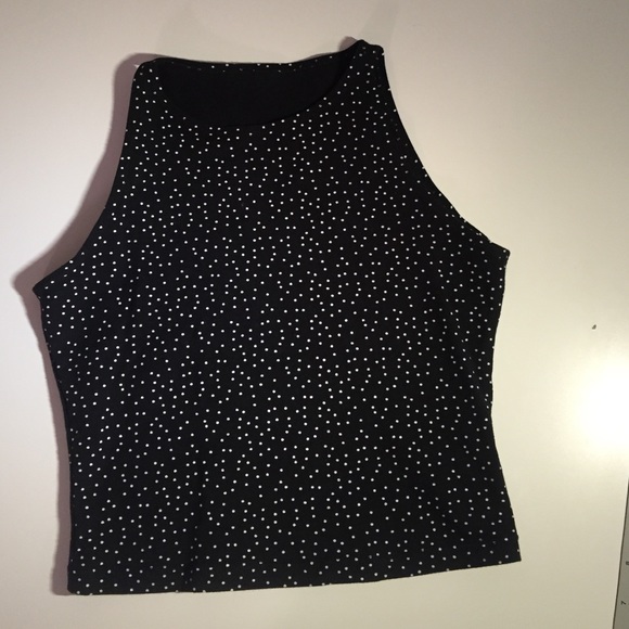 American Apparel Polka dot crop