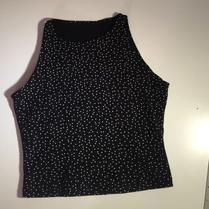 American Apparel Polka dot crop