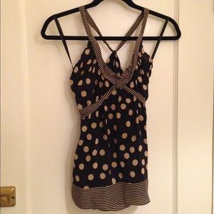 Polka Dot and Striped Tank