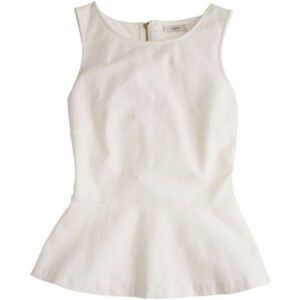 JCREW PEPLUM TOP- Like new