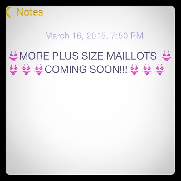 Coming Soon Plus Size Maillot / Tankini👙