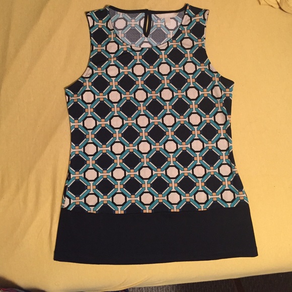 Blue Patterned Banana Top - Picture 2 of 4