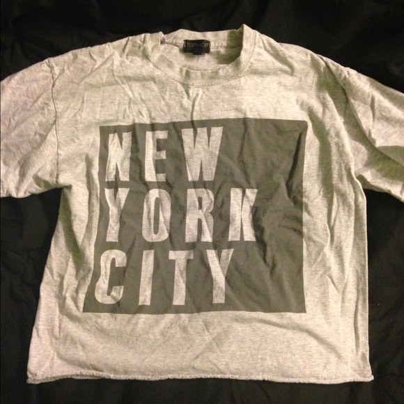 Topshop New York City Crop Tee
