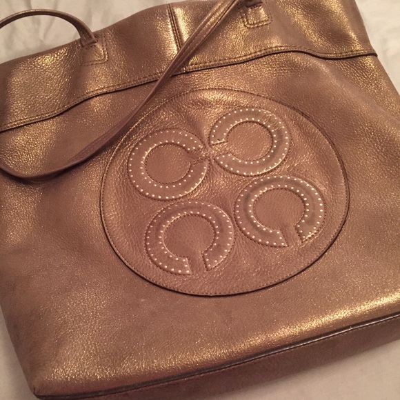 Coach handbag- gold