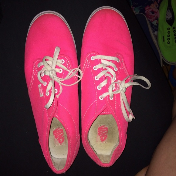Hot pink Vans (worn once)
