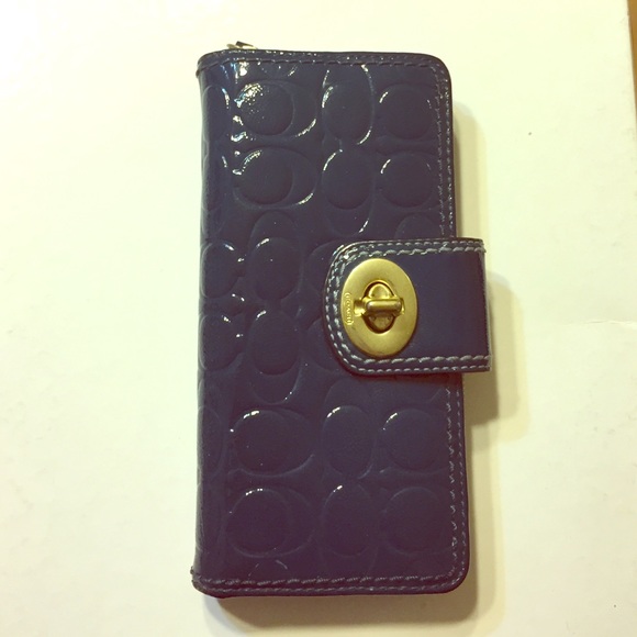 Teal coach wallet