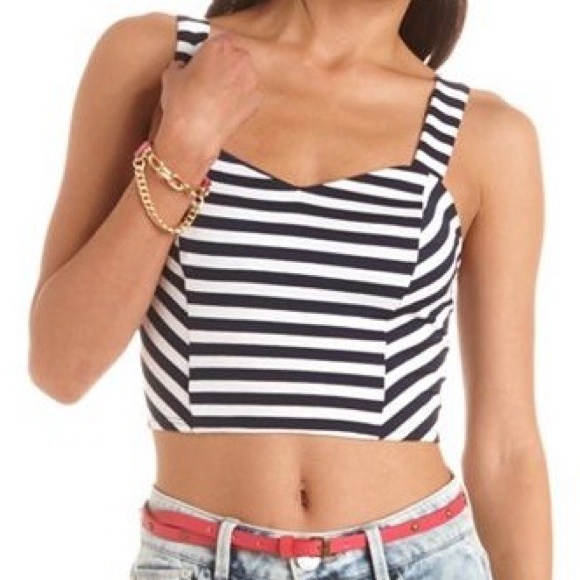BRAND NEW Stripe Crop Top