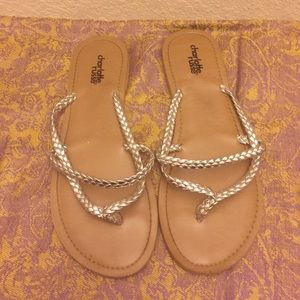 Silver sandals
