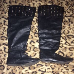 Forever 21+ Over the Knee Studded Boot