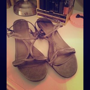Grey Wedge sandals