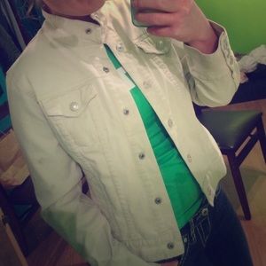 XS white GAP Jean jacket